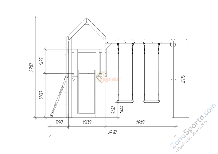 Детская площадка Савушка TooSun (Тусун) 7 Детская площадка Савушка TooSun (Тусун) 7