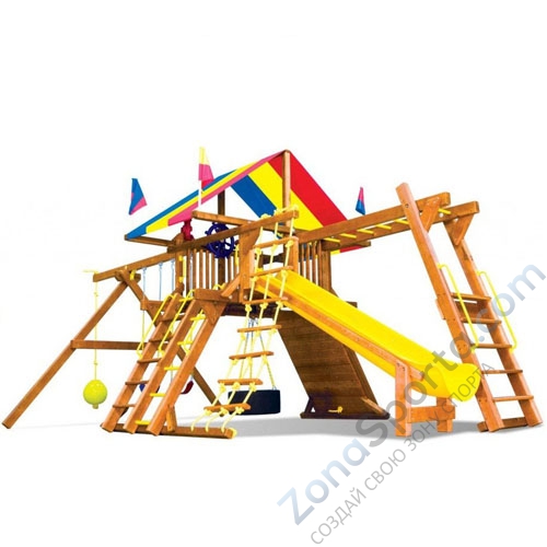 Детская игровая площадка Rainbow Play Systems Американ Кастл III Тент (American Castle Package III RYB)