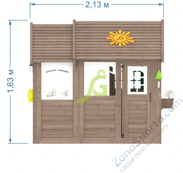 Детский домик IgraGrad Коттедж 2