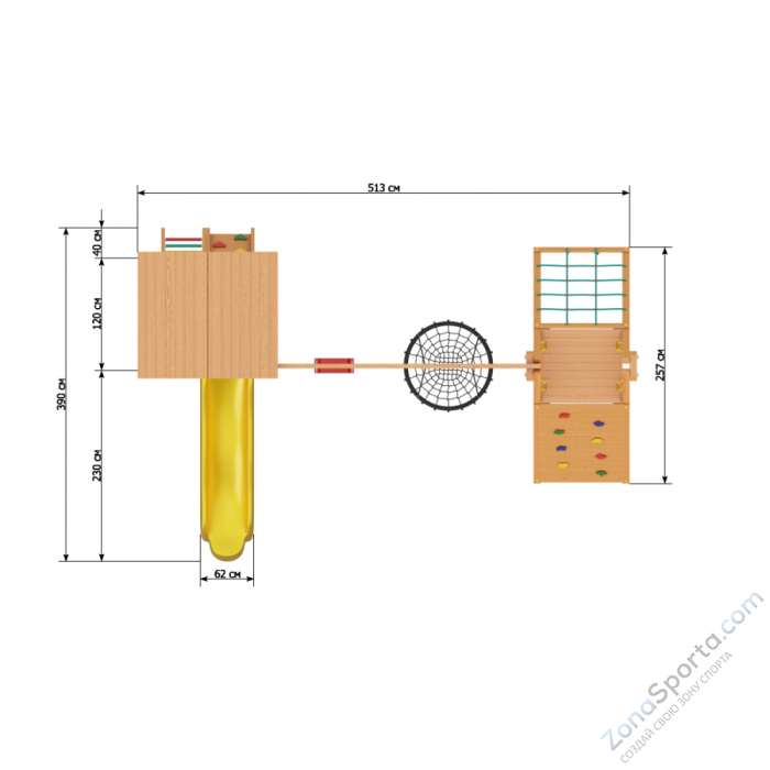 Детский игровой комплекс Jungle Cottage JC10  Детский игровой комплекс Jungle Cottage JC10
