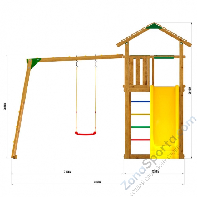 Детский игровой комплекс Jungle Cottage JC7  Детский игровой комплекс Jungle Cottage JC7