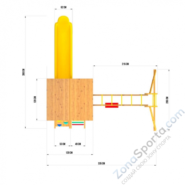 Детский игровой комплекс Jungle Cottage JC7  Детский игровой комплекс Jungle Cottage JC7
