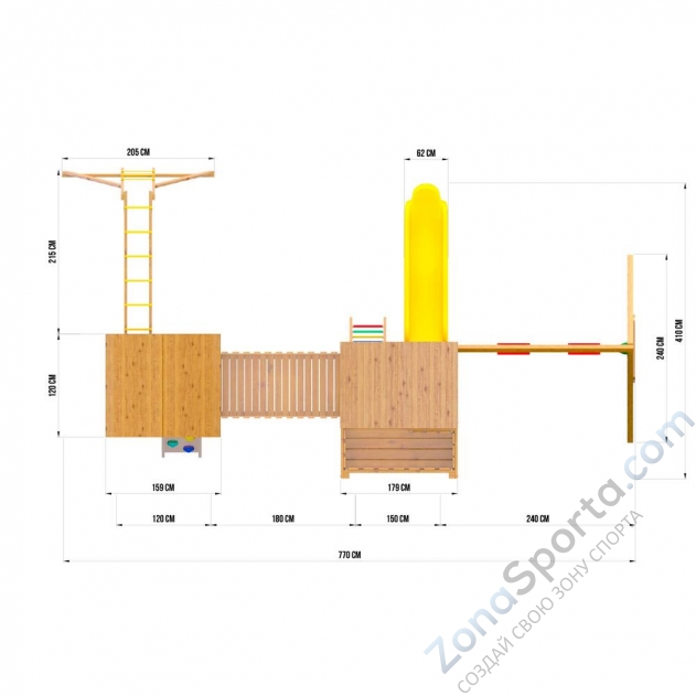 Детский игровой комплекс Jungle Palace Делюкс JВ11 Детский игровой комплекс Jungle Palace Делюкс JВ11