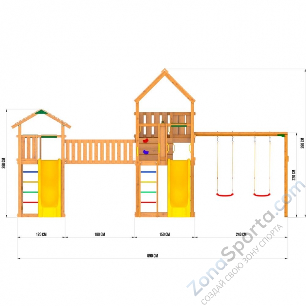 Детский игровой комплекс Jungle Palace Делюкс JВ4 Детский игровой комплекс Jungle Palace Делюкс JВ4