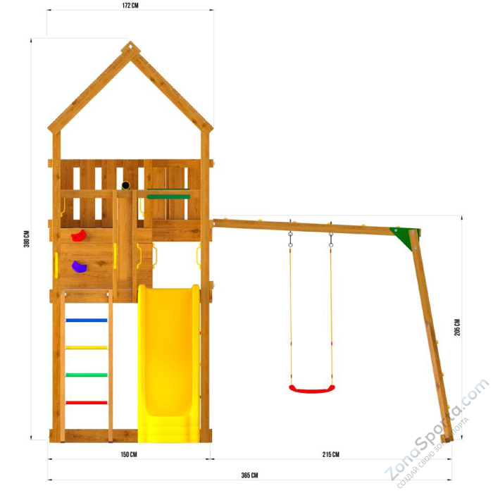 Детский игровой комплекс Jungle Palace JP10 Детский игровой комплекс Jungle Palace JP10