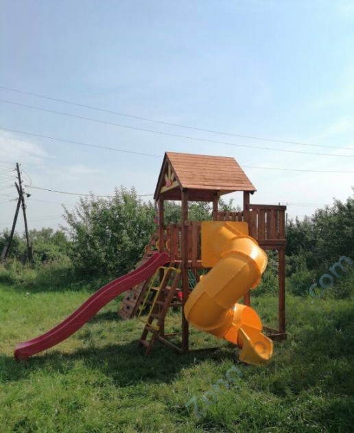 Детский городок Выше Всех Победа со спиральной горкой