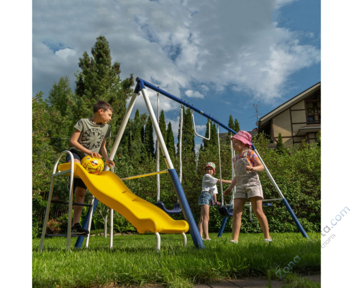Детский комплекс DFC качели, качели-балансир, горка 74201 Детский комплекс DFC качели, качели-балансир, горка 74201