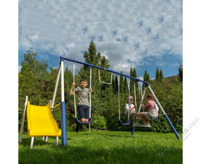 Детский комплекс DFC качели, качели-балансир, горка 74201 Детский комплекс DFC качели, качели-балансир, горка 74201
