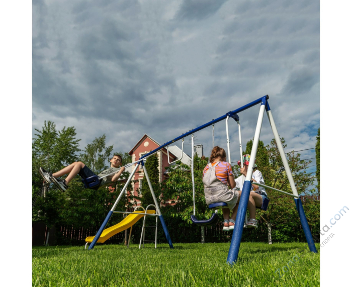 Детский комплекс DFC качели, качели-балансир, горка 74201 Детский комплекс DFC качели, качели-балансир, горка 74201