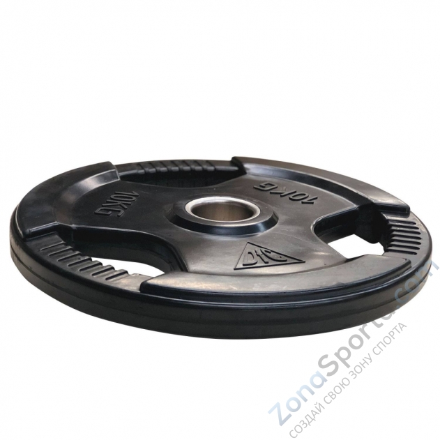 Диск обрезиненный DFC, чёрный, 51 мм, 10кг