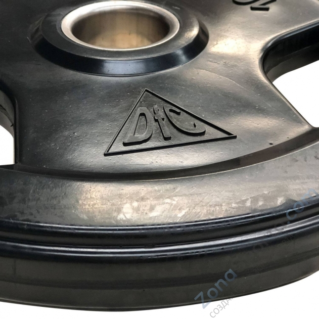 Диск обрезиненный DFC, чёрный, 51 мм, 15кг