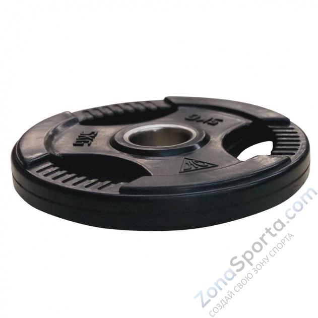 Диск обрезиненный DFC, чёрный, 51 мм, 5кг Диск обрезиненный DFC, чёрный, 51 мм, 5кг