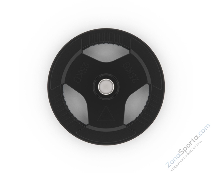 Диск обрезиненный с хватом 25 кг / диаметр 51 мм DFC Диск обрезиненный с хватом 25 кг / диаметр 51 мм DFC