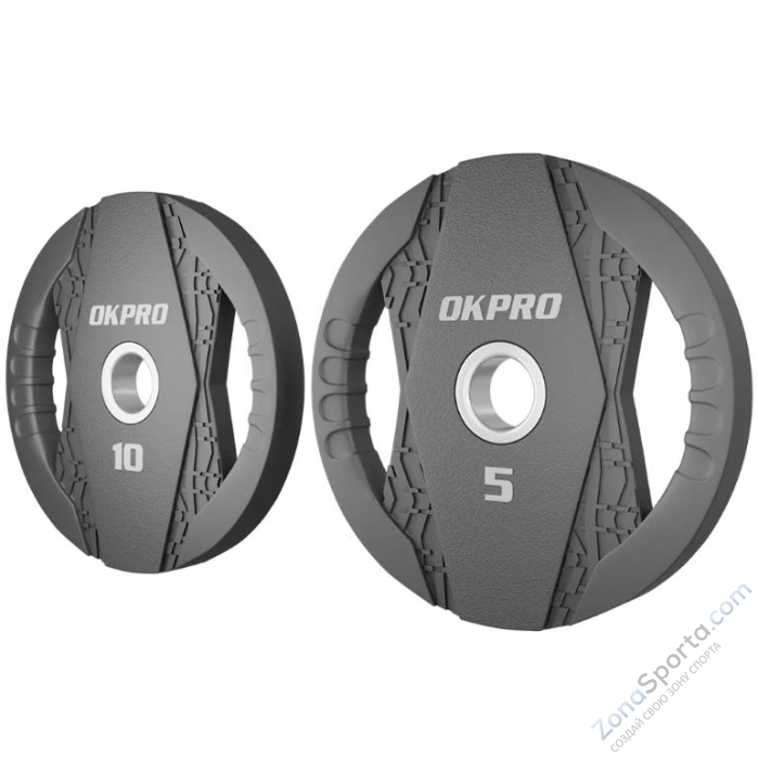 Диск олимпийский обрезиненный 20 кг OKPRO OK2005C-2000