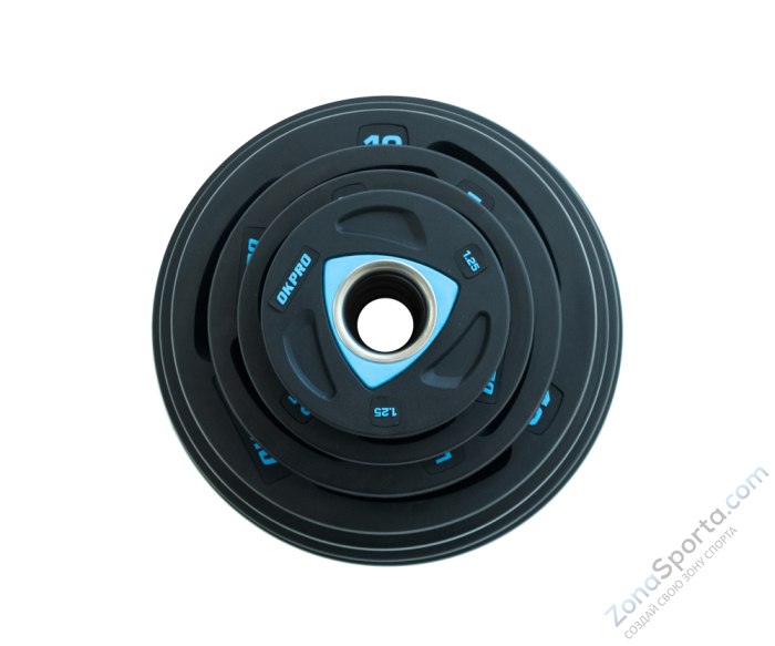 Диск олимпийский полиуретановый OKPRO OK2037-250 2,5 кг