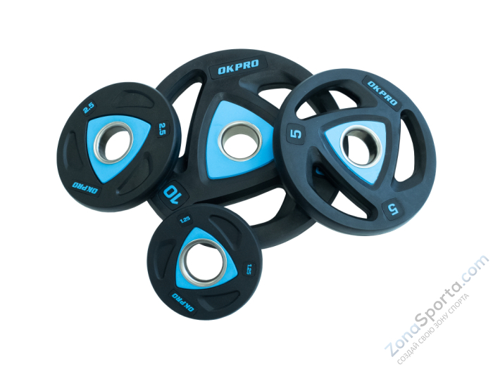 Диск олимпийский полиуретановый OKPRO OK2037-250 2,5 кг