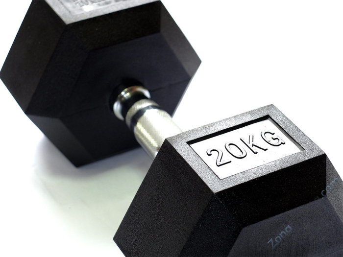 Гантель 20 кг гексагональная Original FitTools FT-HEX-20 Гантель 20 кг гексагональная Original FitTools FT-HEX-20