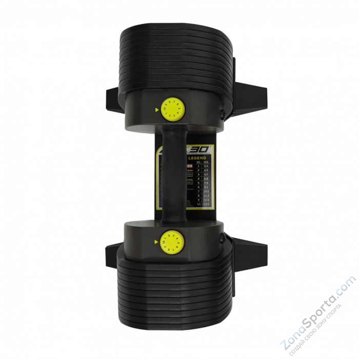 Гантель регулируемая MX Select MX30, вес 3.4-13.9 кг Гантель регулируемая MX Select MX30, вес 3.4-13.9 кг