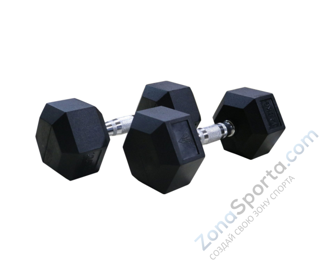 Гантели гексагональные 2 шт. по 37.5 кг DFC DB001-37.5