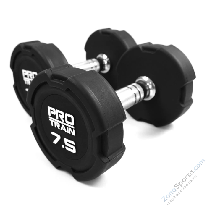 Гантельный ряд полиуретановый 2,5-40 кг Protrain DPU Гантельный ряд полиуретановый 2,5-40 кг Protrain DPU