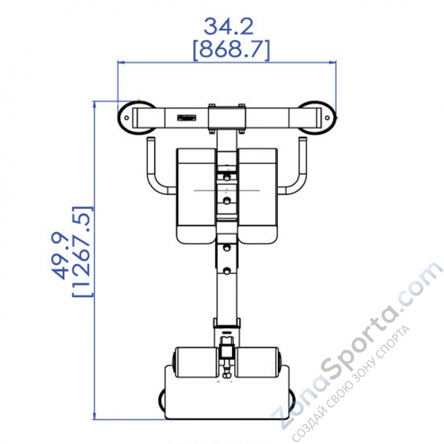 Гиперэкстензия Powertec Crunch P-HC10 Гиперэкстензия Powertec Crunch P-HC10