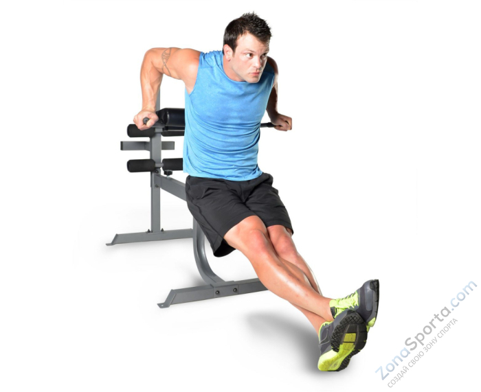 Гиперэкстензия / римский стул серебряный DFC CAP FM-CS709 Гиперэкстензия / римский стул серебряный DFC CAP FM-CS709