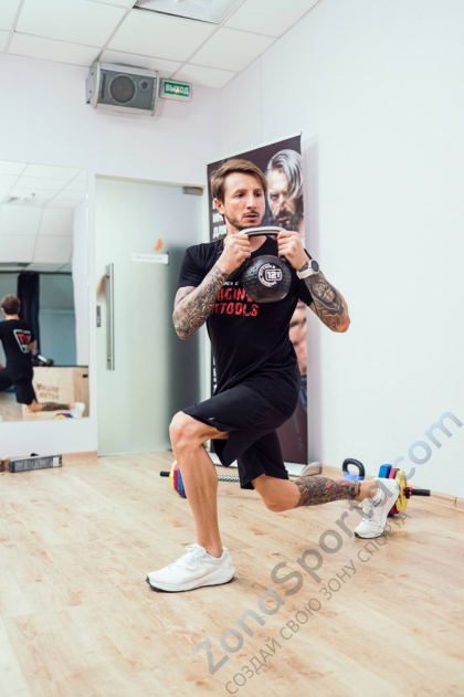 Гиря 12 кг с хромированной ручкой полиуретановая (CPU) Original FitTools