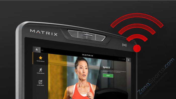 Горизонтальный велоэргометр Matrix Lifestyle с консолью Touch Base Горизонтальный велоэргометр Matrix Lifestyle с консолью Touch Base