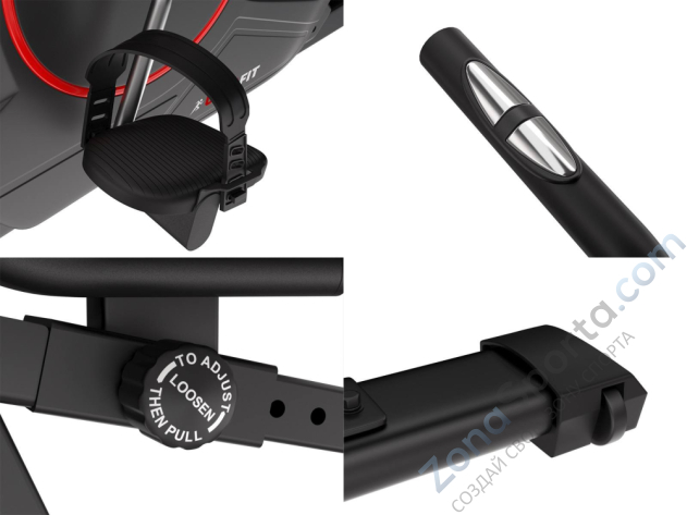 Горизонтальный велотренажер Unix Fit BR-390 Горизонтальный велотренажер Unix Fit BR-390