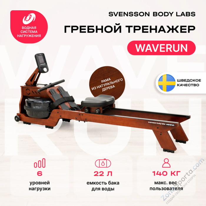 Гребной тренажер домашний Svensson Body Labs Waverun Гребной тренажер домашний Svensson Body Labs Waverun