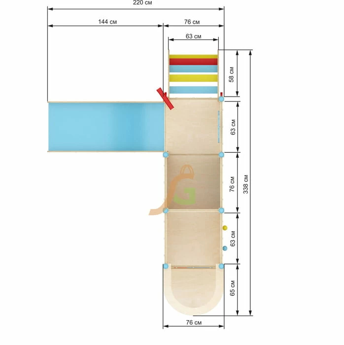 Игровая кровать-чердак IgraGrad 8 Игровая кровать-чердак IgraGrad 8
