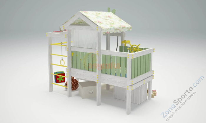 Игровой комплекс Савушка Baby 3 оливковый