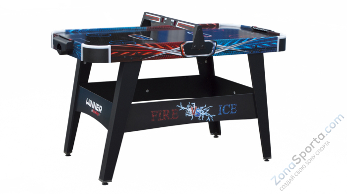 Игровой стол - аэрохоккей Fire Ice 4ф