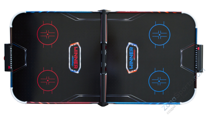 Игровой стол - аэрохоккей Fire Ice 4ф