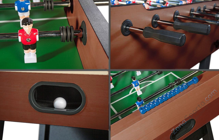 Игровой стол - футбол складной Maccabi (махагон) Игровой стол - футбол складной Maccabi (махагон)