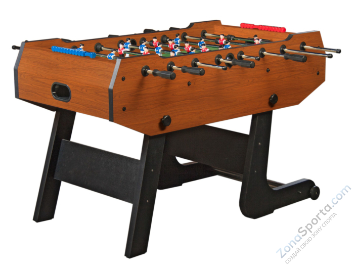 Игровой стол - футбол складной Maccabi (орех) Игровой стол - футбол складной Maccabi (орех)