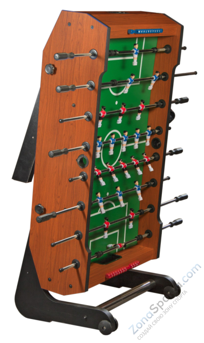Игровой стол - футбол складной Maccabi (орех) Игровой стол - футбол складной Maccabi (орех)