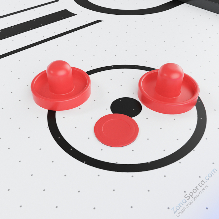 Игровой стол Unix Line Аэрохоккей (226х125 cм) Black White Игровой стол Unix Line Аэрохоккей (226х125 cм) Black White