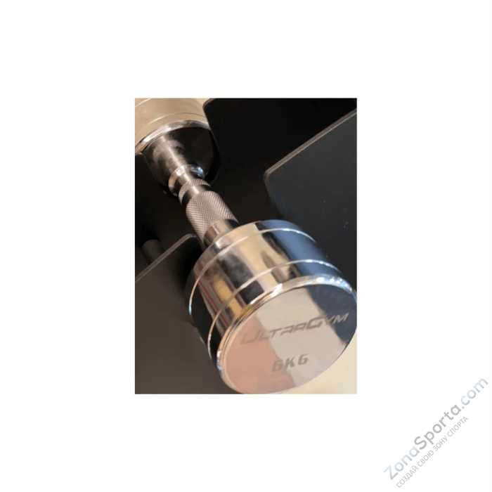 Комплект гантелей хромированных ряд от 1 до 10 кг UG1025 Комплект гантелей хромированных ряд от 1 до 10 кг UG1025