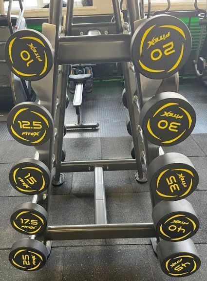 Комплект полиуретановых фиксированных W-образных штанг 10-45 кг Fitex FTX-414W Комплект полиуретановых фиксированных W-образных штанг 10-45 кг Fitex FTX-414W