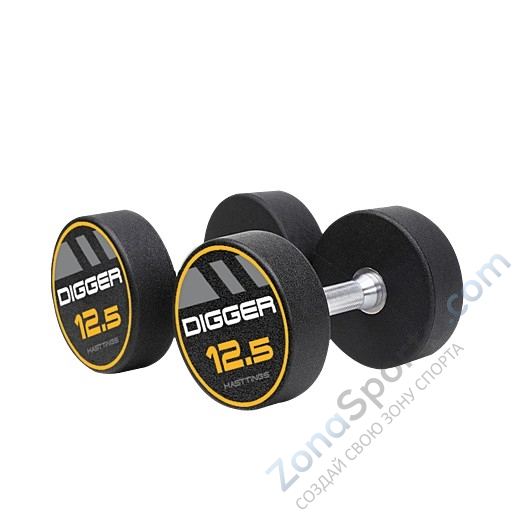 Комплект полиуретановых гантелей 10 пар Hasttings Digger от 2,5 до 25 кг Комплект полиуретановых гантелей 10 пар Hasttings Digger от 2,5 до 25 кг