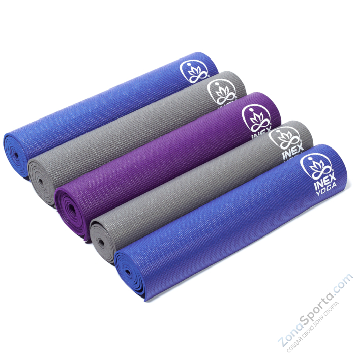 Коврик для йоги INEX Yoga Mat 170 x 60 x 0,6 см, фиолетовый Коврик для йоги INEX Yoga Mat 170 x 60 x 0,6 см, фиолетовый