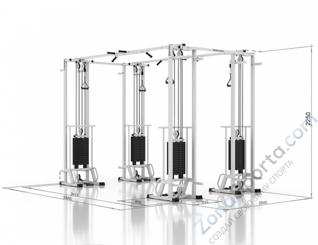 Кроссовер со сдвоенной рамой Iron King IK35-75 Кроссовер со сдвоенной рамой Iron King IK35-75