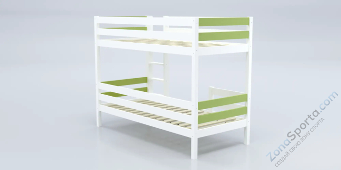 Кровать детская двухъярусная Савушка-01 80х160 зеленая Кровать детская двухъярусная Савушка-01 80х160 зеленая