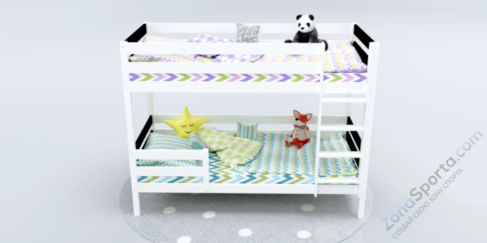 Кровать детская двухъярусная Савушка-01 90х180 Nero (черный) Кровать детская двухъярусная Савушка-01 90х180 Nero (черный)