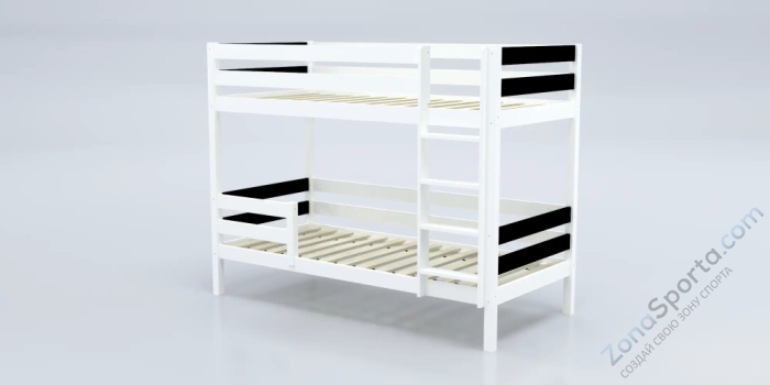 Кровать детская двухъярусная Савушка-01 90х180 Nero (черный) Кровать детская двухъярусная Савушка-01 90х180 Nero (черный)