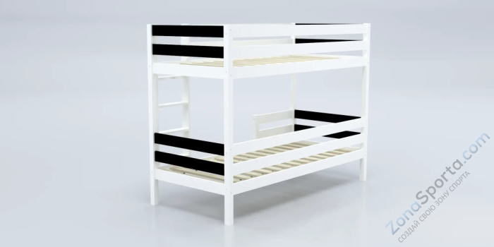 Кровать детская двухъярусная Савушка-01 90х180 Nero (черный) Кровать детская двухъярусная Савушка-01 90х180 Nero (черный)