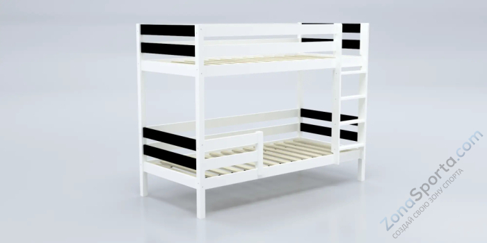 Кровать детская двухъярусная Савушка-01 90х180 Nero (черный) Кровать детская двухъярусная Савушка-01 90х180 Nero (черный)