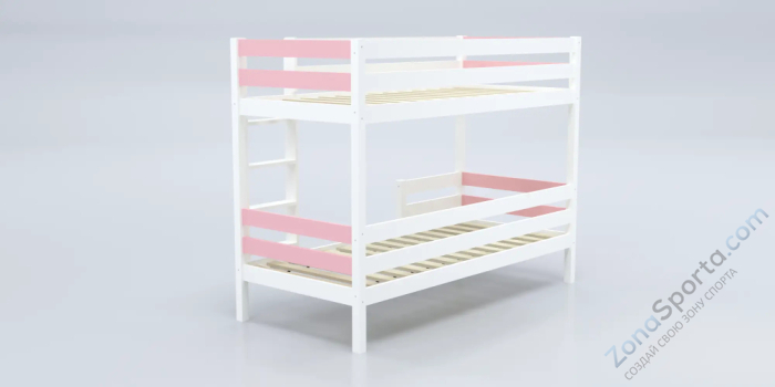Кровать детская двухъярусная Савушка-01 90х180 розовая Кровать детская двухъярусная Савушка-01 90х180 розовая