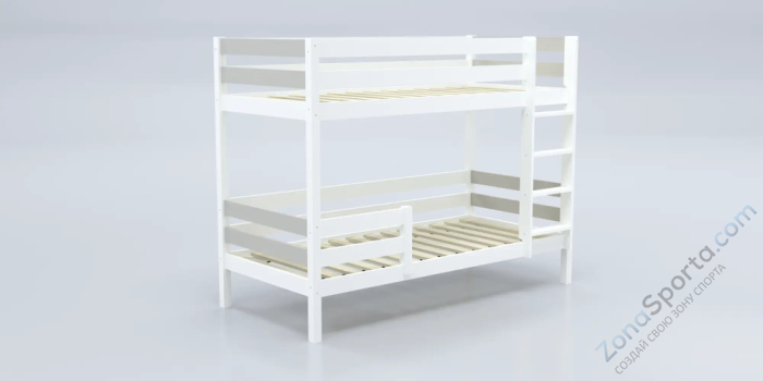 Кровать детская двухъярусная Савушка-01 90х180 серая